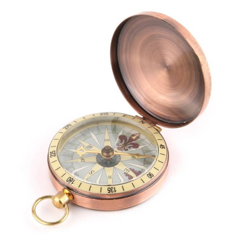Gravírovaný kompas – brúsená meď